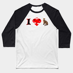 I heart My little Tiger Baseball T-Shirt